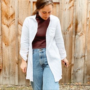 Gauzy Cotton Button Up Shirt